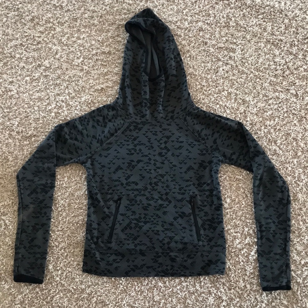 gray hoodie - So